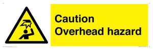 Caution Overhead hazard